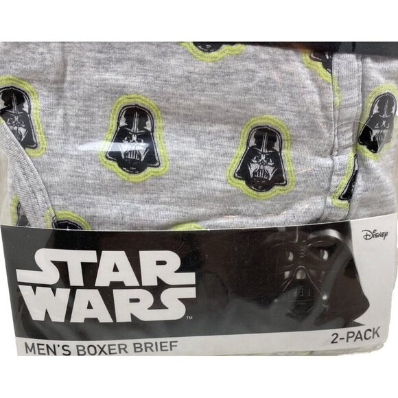 Disney Star Wars Darth Vader 2pk Underwear Snug Boxer Briefs Men's Large NEW - Picture 5 of 8